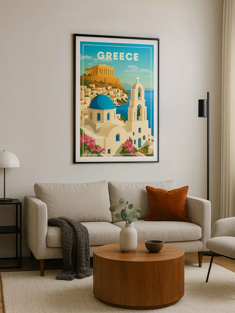Greece Travel Poster Print Europe Greece new