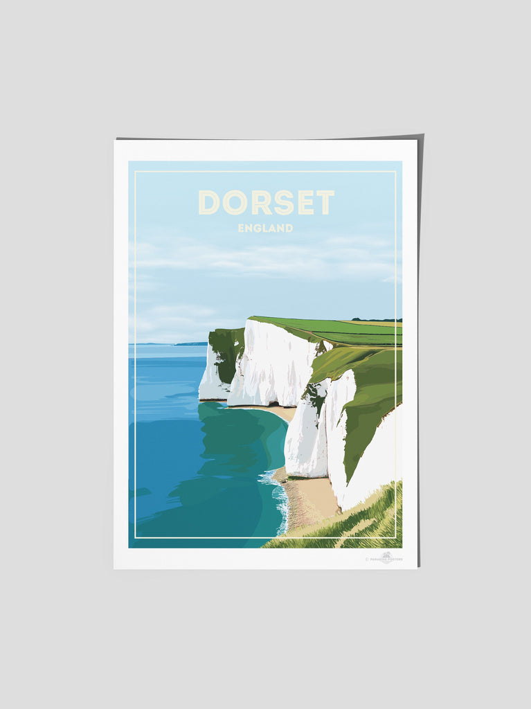 Dorset England Travel Poster Print England Europe