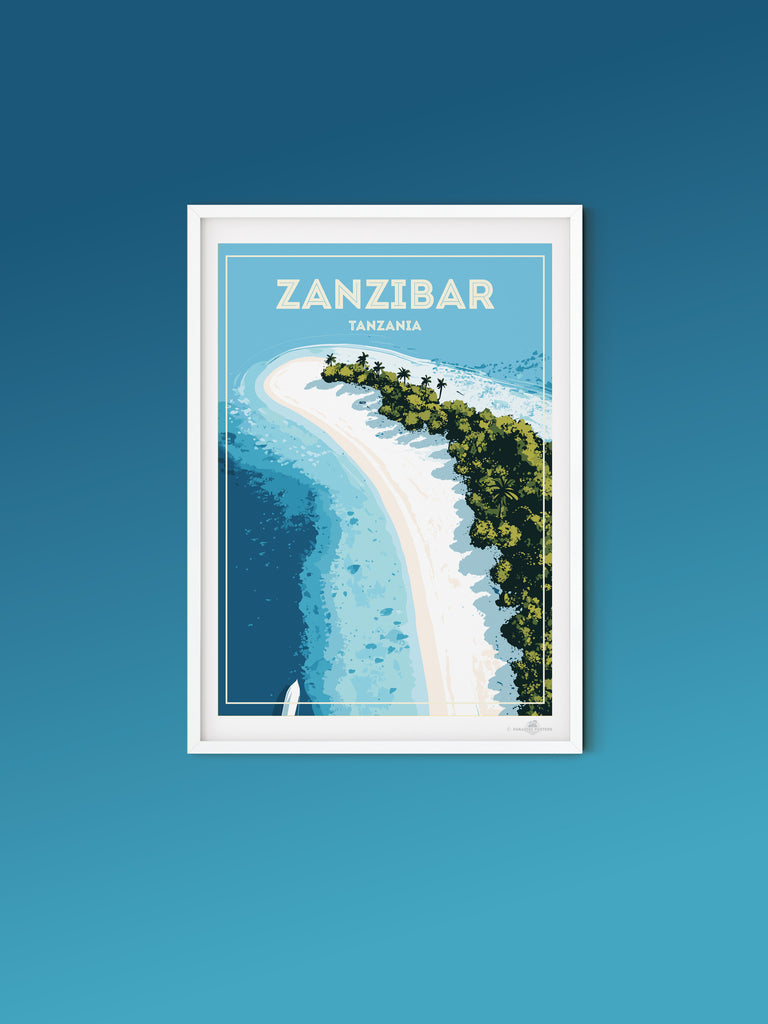 Zanzibar Tanzania Poster Print Africa Island