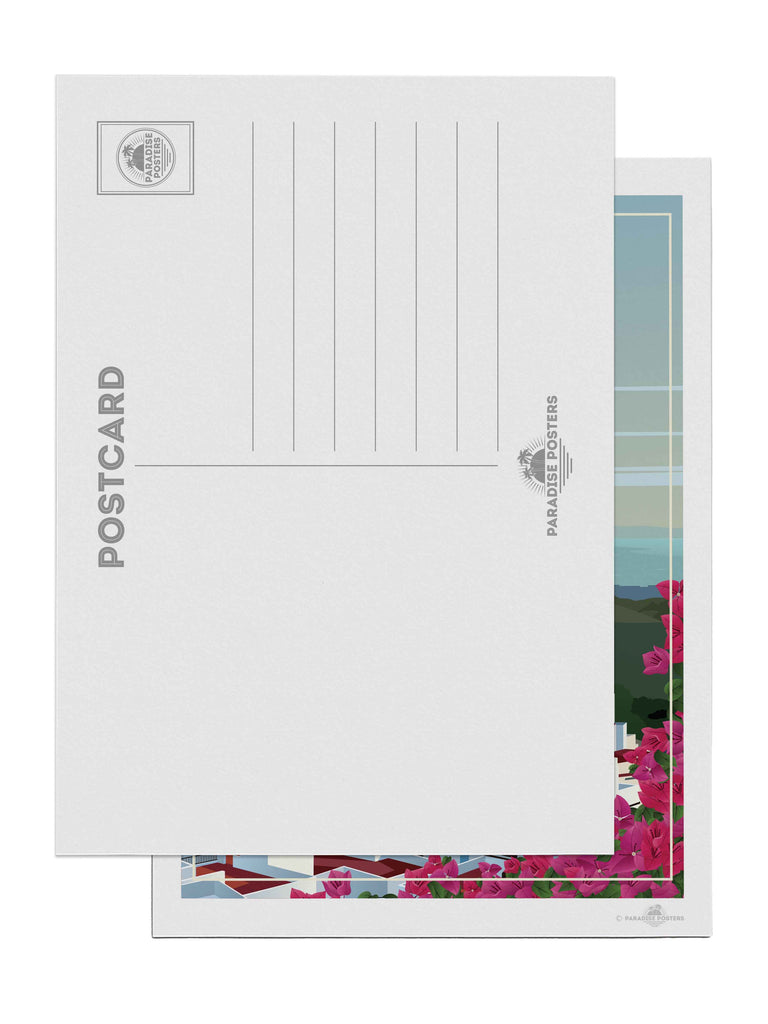 Mojácar Spain Travel Poster Print architecture bougainvillea coastal flowers framed hillside houses mediterranean mojacar mountains new pink rooftops scenic sky sunlight town village white