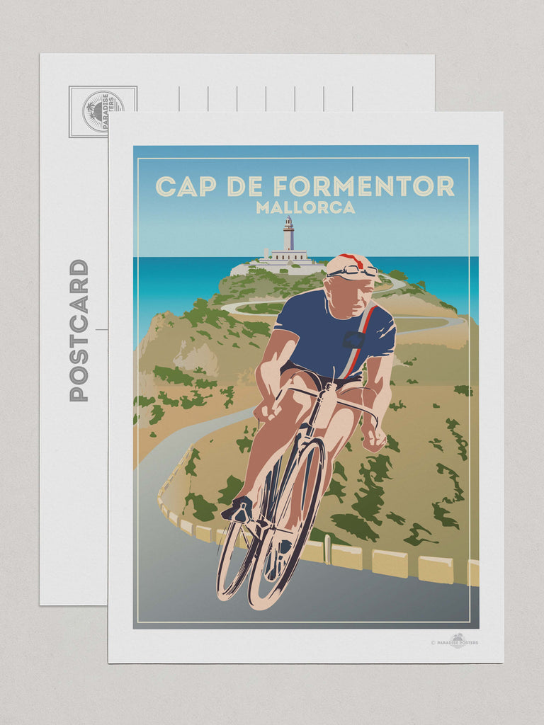 Cap De Formentor Mallorca Travel Poster Print Postcard (A5 148 x 210mm) Majorca Spain