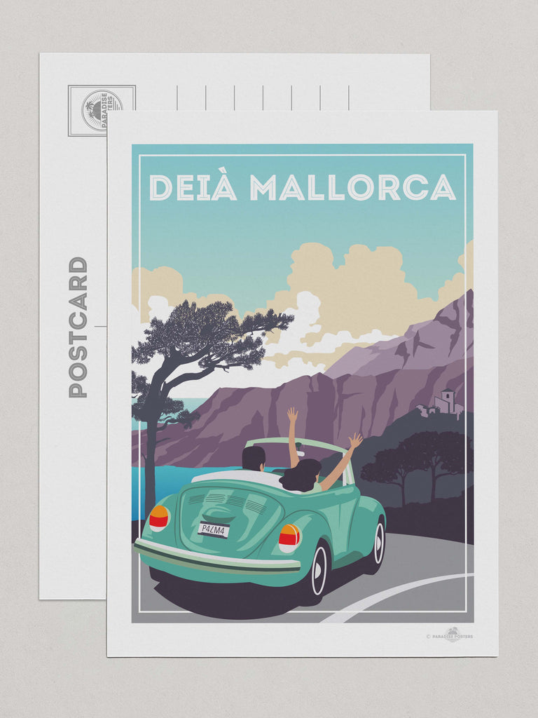 De La Mar Retro Travel Poster Print Postcard (A5 148 x 210mm) Retro