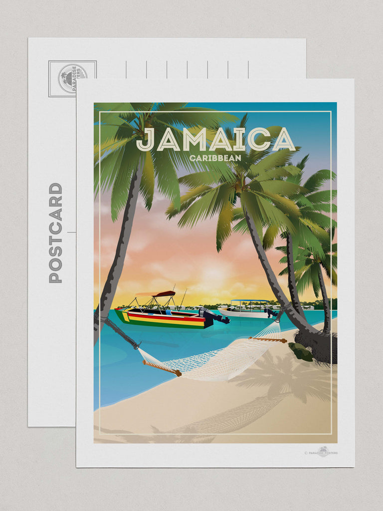 Jamaica Travel Poster Print Postcard (A5 148 x 210mm) Caribbean Jamaica north america