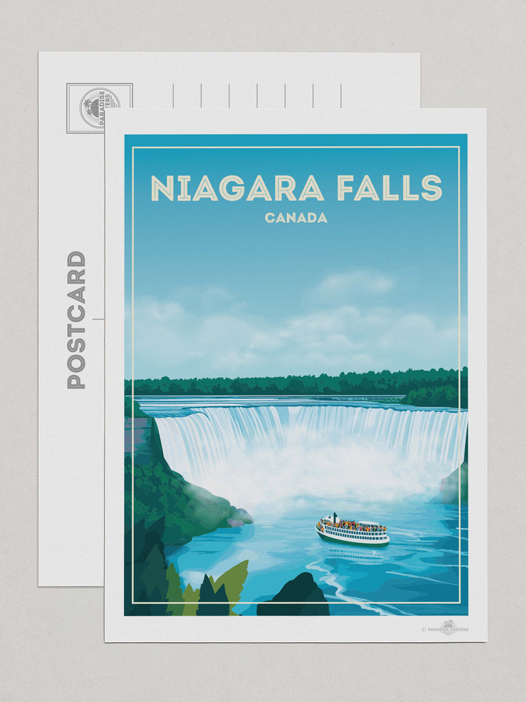 Niagara Falls Canada Travel Poster Print Postcard (A5 148 x 210mm) Canada north america
