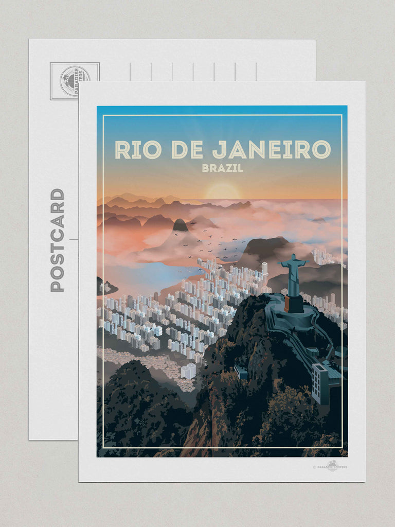 Visit Rio Poster Rio de Janeiro Brazil Travel Poster Print – Paradise Posters