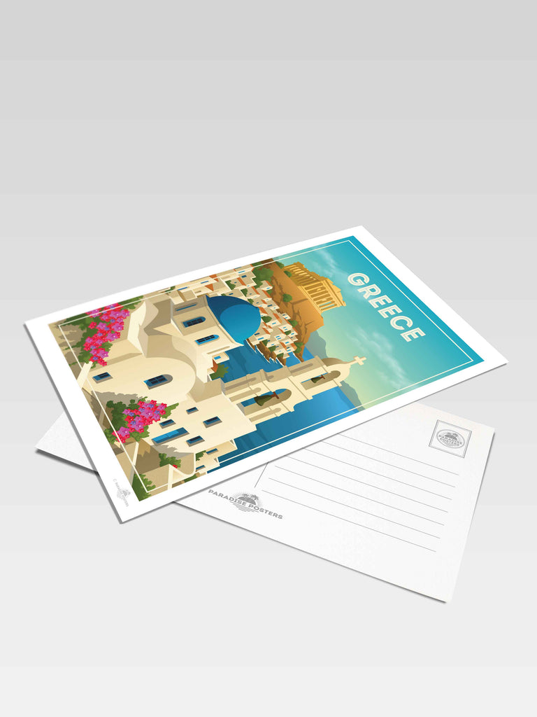 Greece Travel Poster Print Postcard (A5 148 x 210mm) Europe Greece new