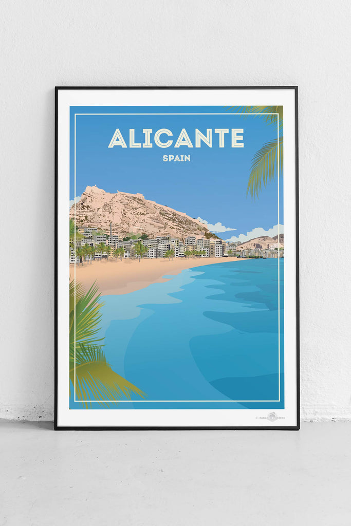 Alicante Spain Travel Poster Print Europe Spain