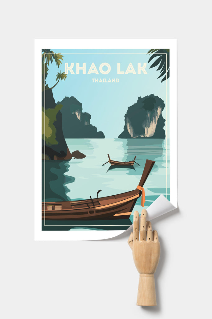 Khao Lak Thailand Travel Poster Print Asia Thailand