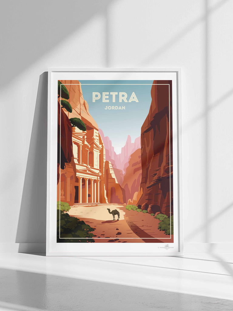 Petra Jordanien Reise Poster Druck Naher Osten