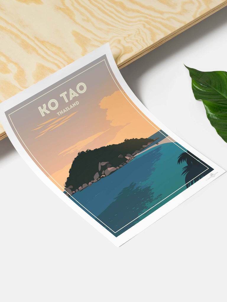 Ko Tao Thailand Poster Print Asia new Thailand