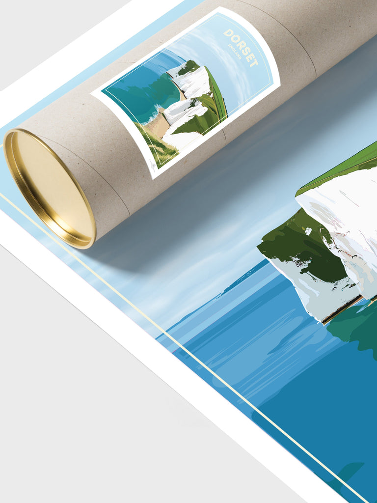 Dorset England Travel Poster Print England Europe