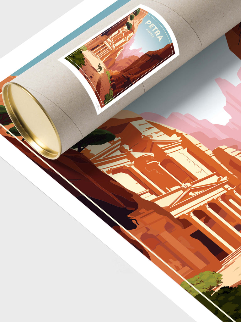 Petra Jordanien Reise Poster Druck Naher Osten