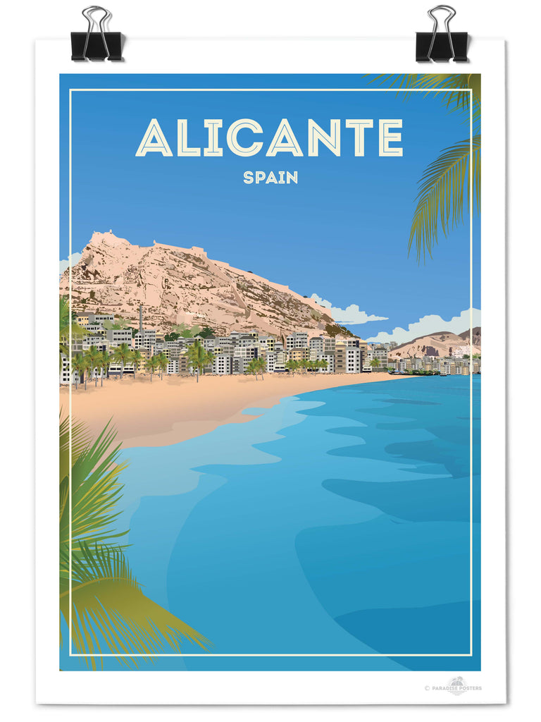 Alicante Spain Poster Print XL Poster (A1 594 x 841mm) Unframed Europe new Spain