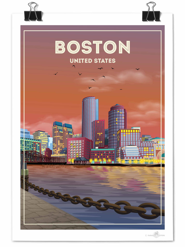 Boston United States Poster Print new north america United States