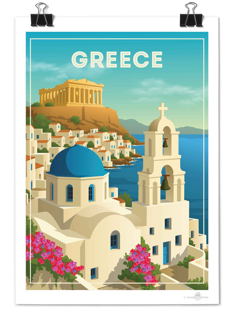 Greece Travel Poster Print Europe Greece new
