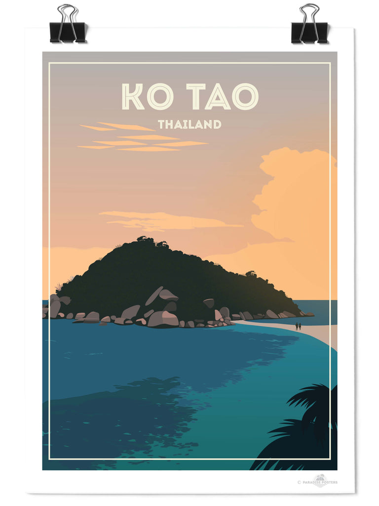 Ko Tao Thailand Poster Print Asia new Thailand