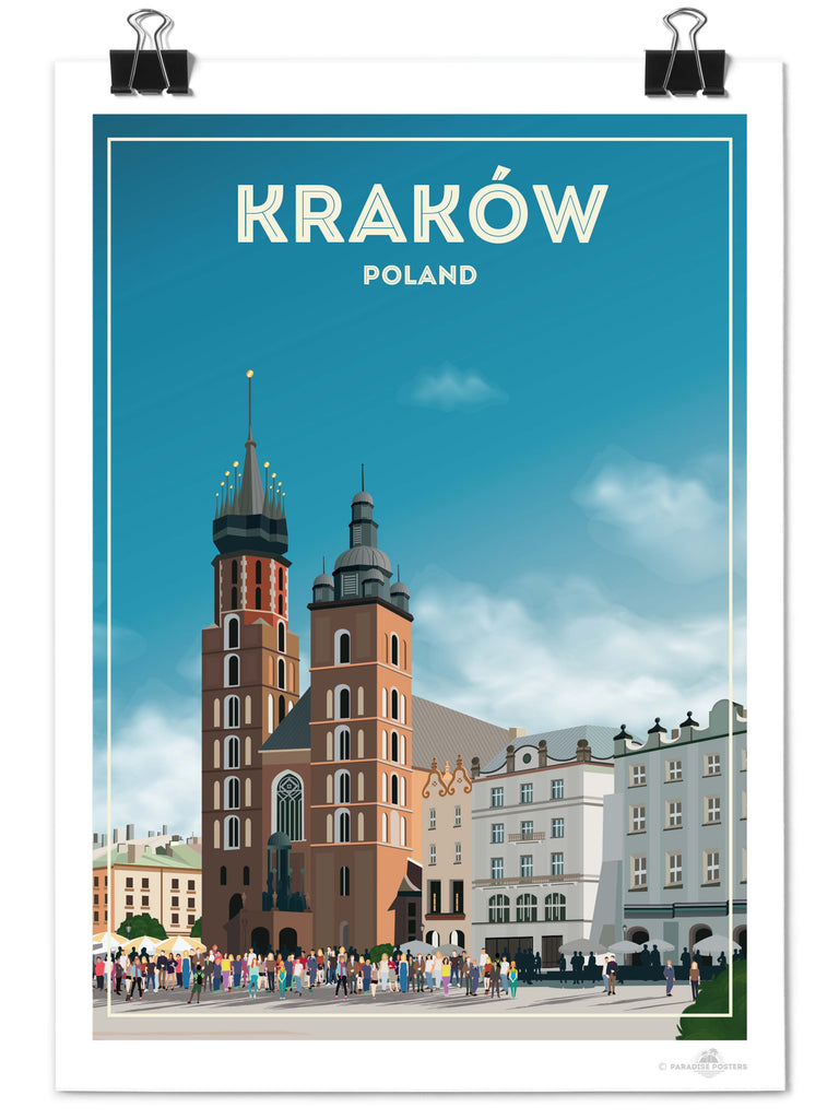 Kraków Poland Poster Print XL Poster (A1 594 x 841mm) Unframed Europe new