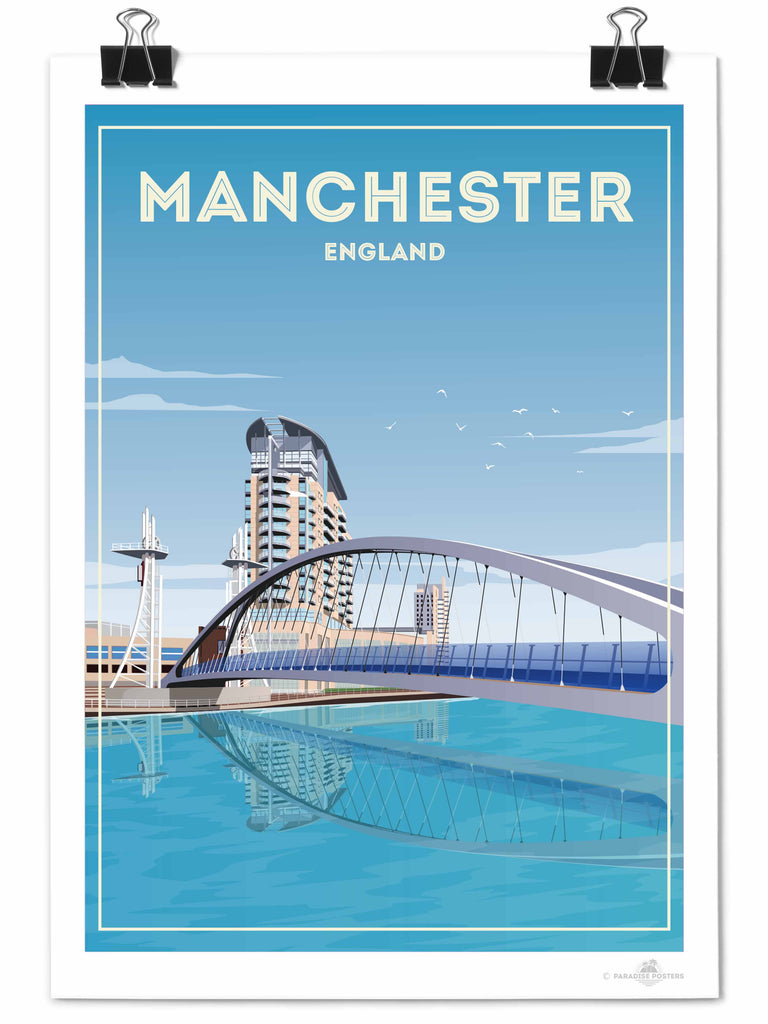 Manchester England Poster Print England new