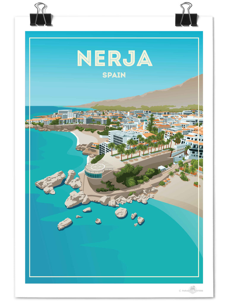 Nerja Spanien Reiseposter Druck Europa neu Spanien
