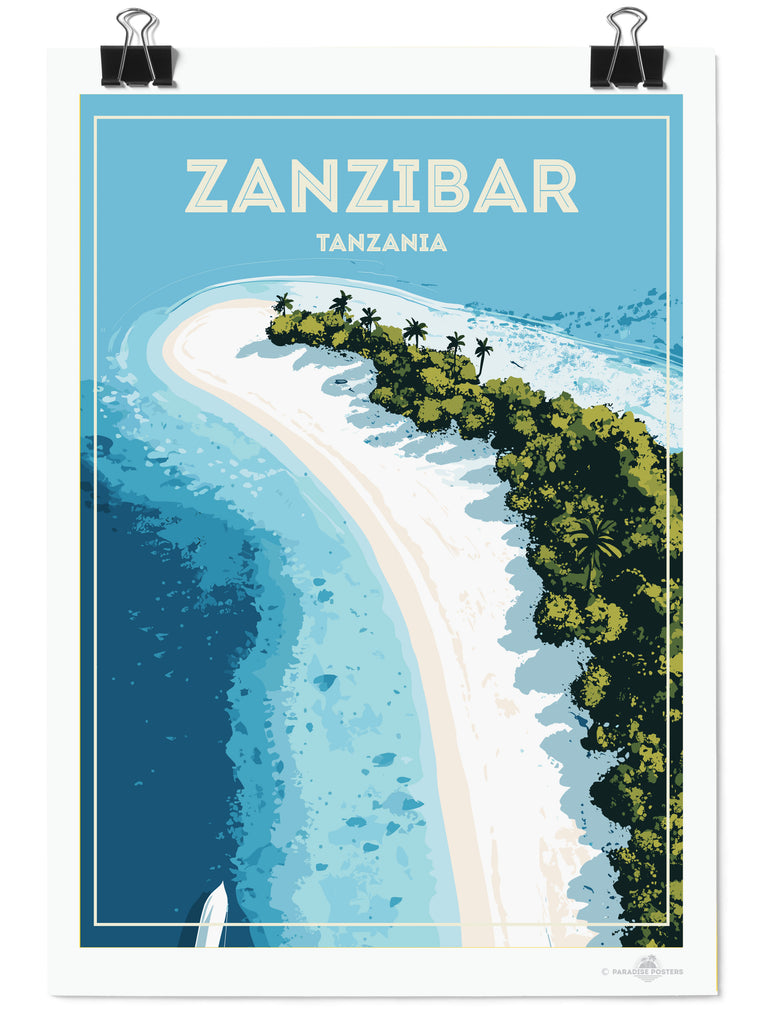 Zanzibar Tanzania Poster Print Africa Island new