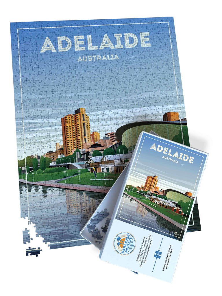Adelaide Australia Travel Poster Puzzle – Paradise Posters