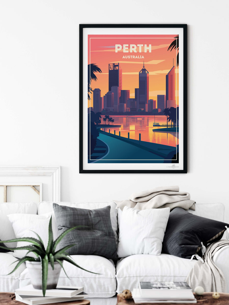 Perth Australia Poster Print – Paradise Posters