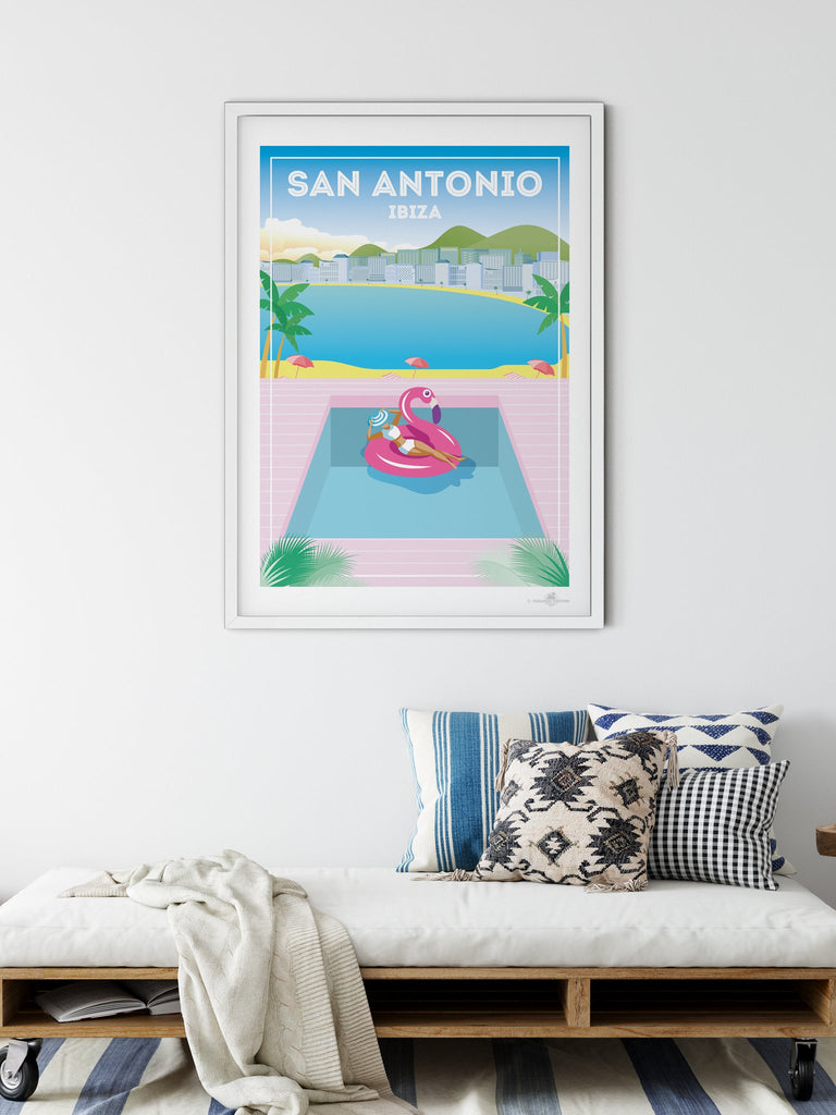 San Antonio Ibiza Poster Print Ibiza San Antonio Spain