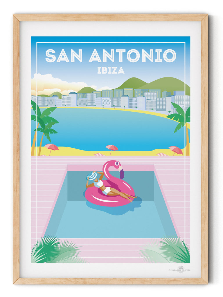 San Antonio Ibiza Poster Print Ibiza San Antonio Spain