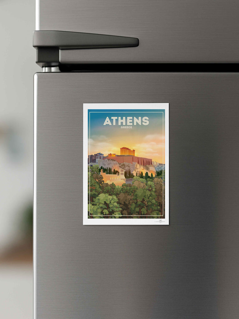 Athens Greece Travel Poster Print Athens Greece hello