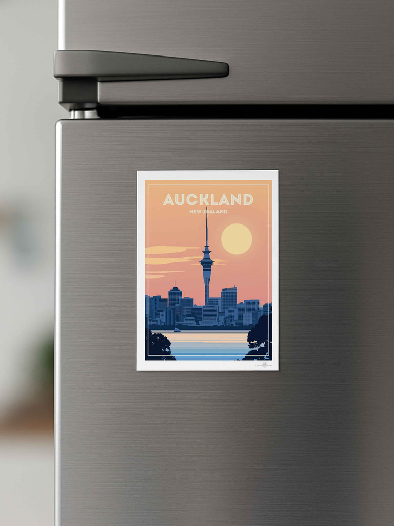Auckland New Zealand Travel Poster Print New Zealand