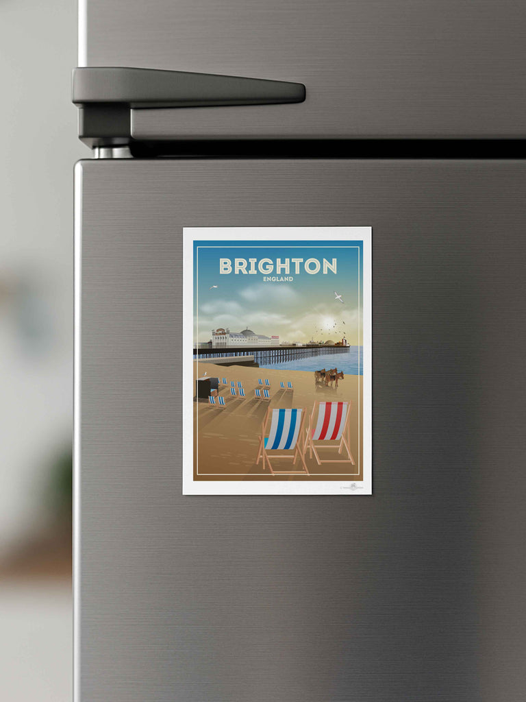 Brighton England Travel Poster Print Brighton England Europe UK United Kingdom