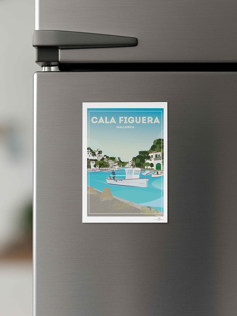 Cala Figuera Mallorca Travel Poster Print Europe