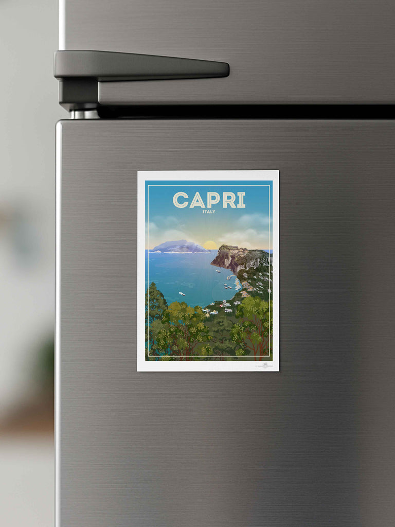 Capri Italy Travel Poster Print Capri Europe Italy
