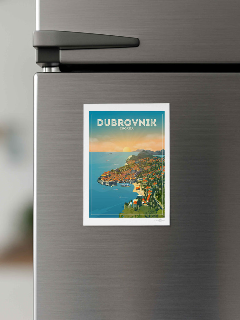 Dubrovnik Croatia Travel Poster Print Croatia Dubrovnik Europe