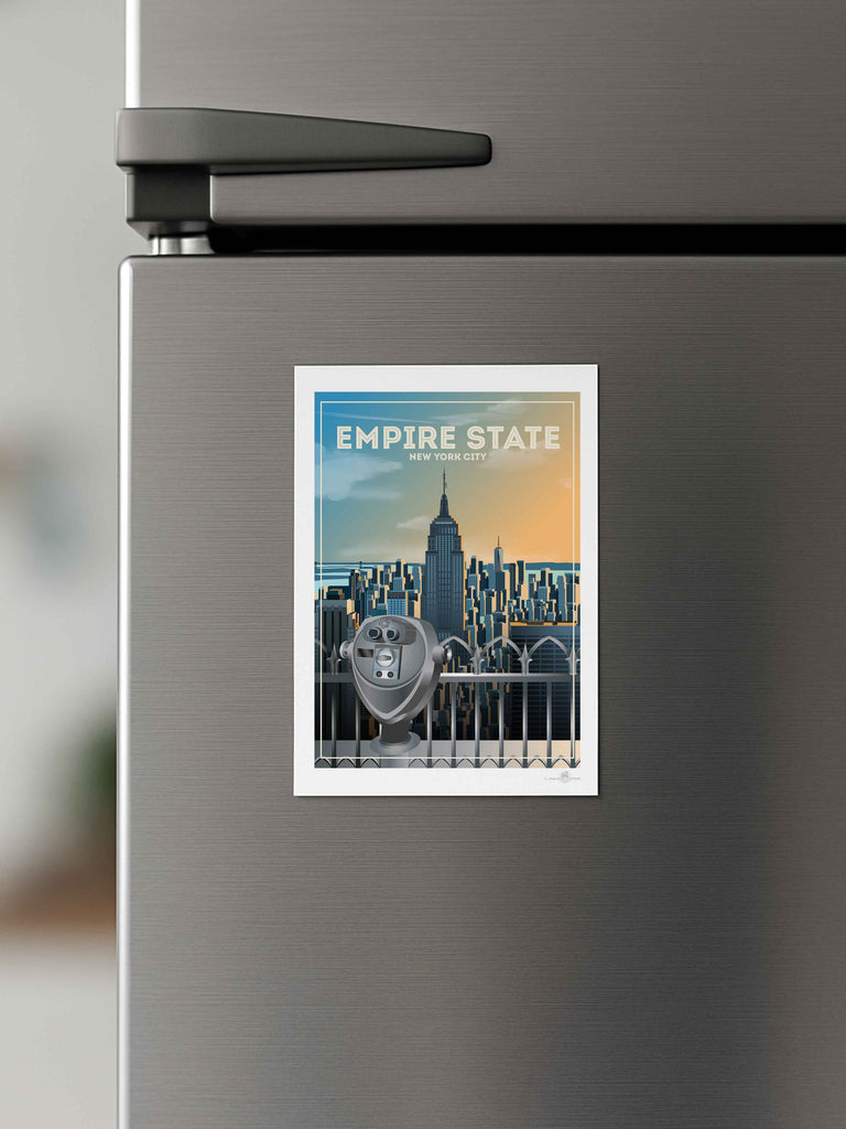 Empire State "New York - New York" Travel Poster Print America Empire State New York New York City north america United States