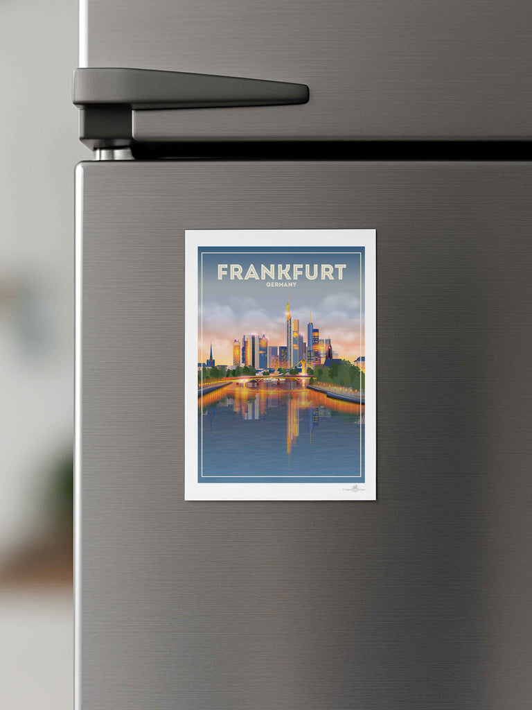 Frankfurt Germany Travel Poster Print Europe Frankfurt Germany