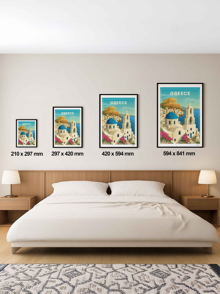 Greece Travel Poster Print Europe Greece new