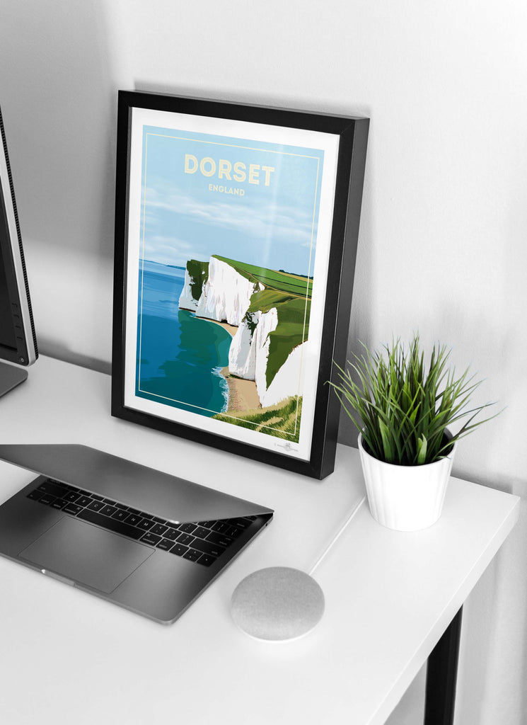 Dorset England Travel Poster Print England Europe