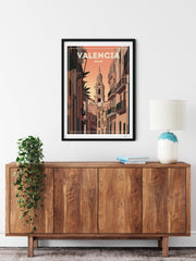 Valencia Spain Travel Poster Print