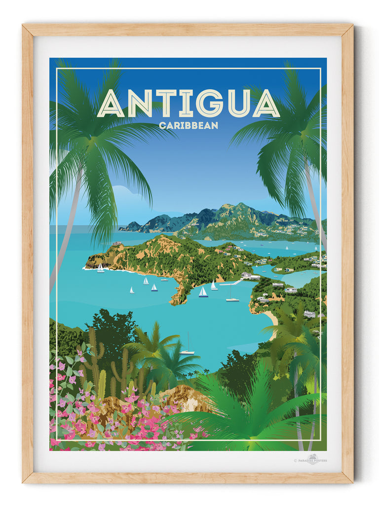 Antigua Caribbean poster print - Paradise Posters