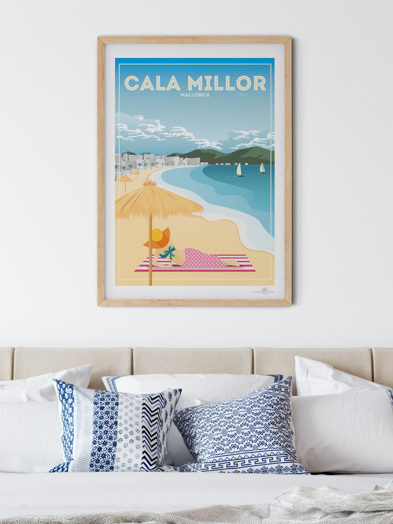 Cala Millor Mallorca poster print - Paradise Posters