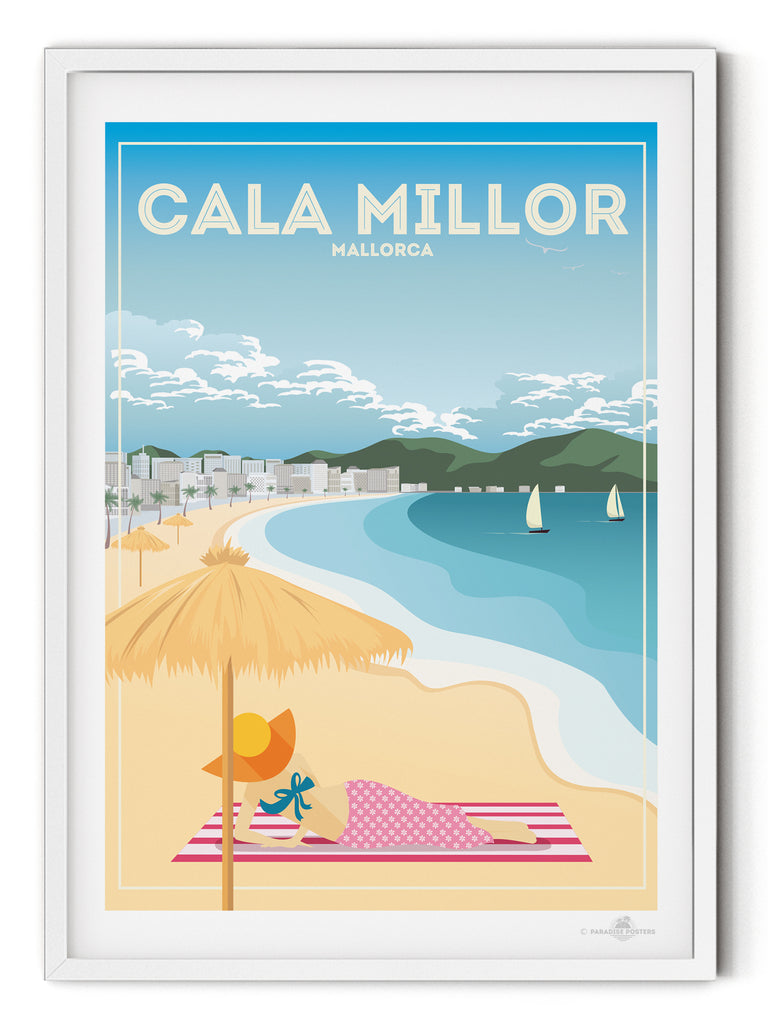 Cala Millor Mallorca poster print - Paradise Posters