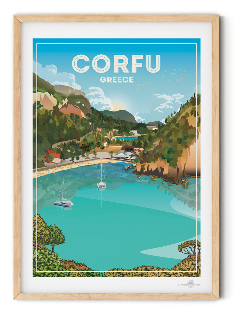 Corfu Greece poster print - Paradise Posters