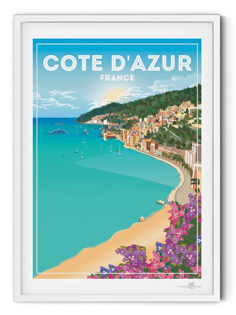 Cote D'Azur France poster print - Paradise Posters