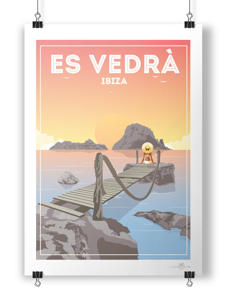 Es Vedra Ibiza poster print - Paradise Posters