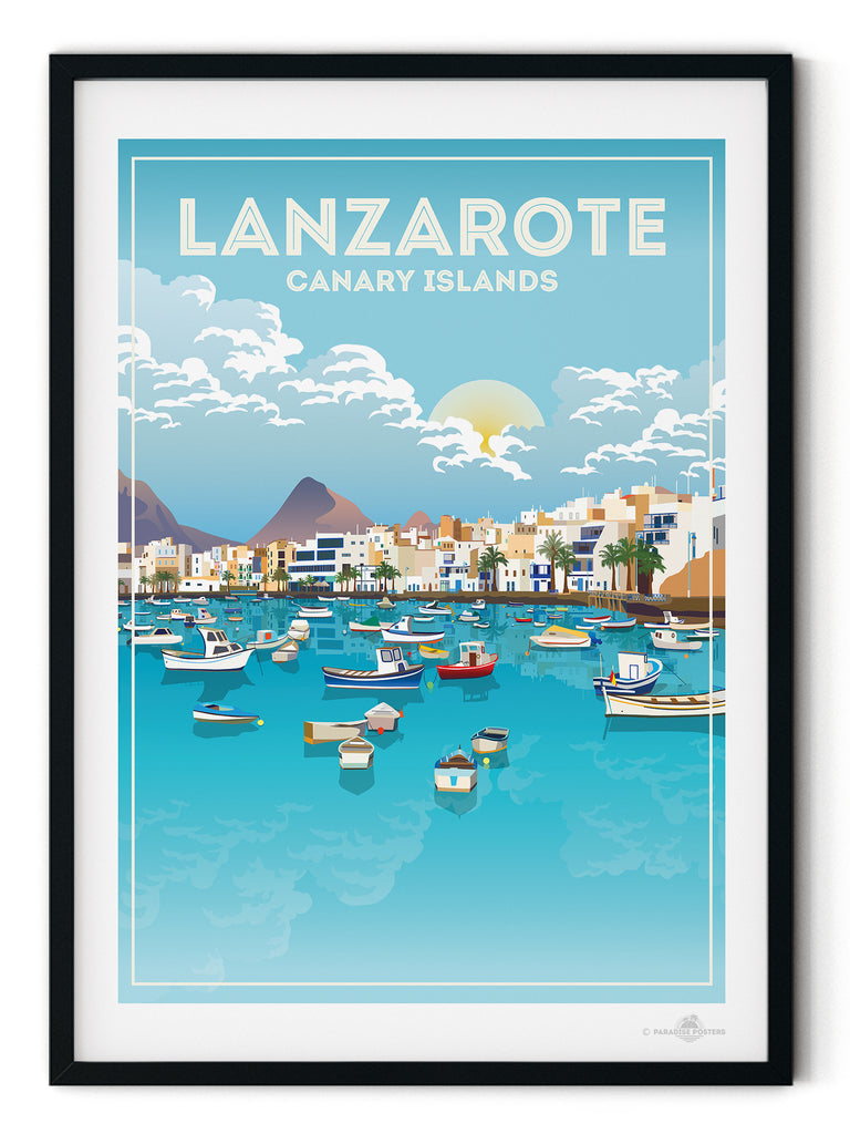 Lanzarote Canary Islands poster print - Paradise Posters