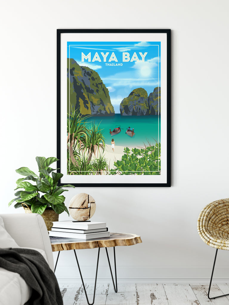 Maya bay Thailand poster print - Paradise Posters