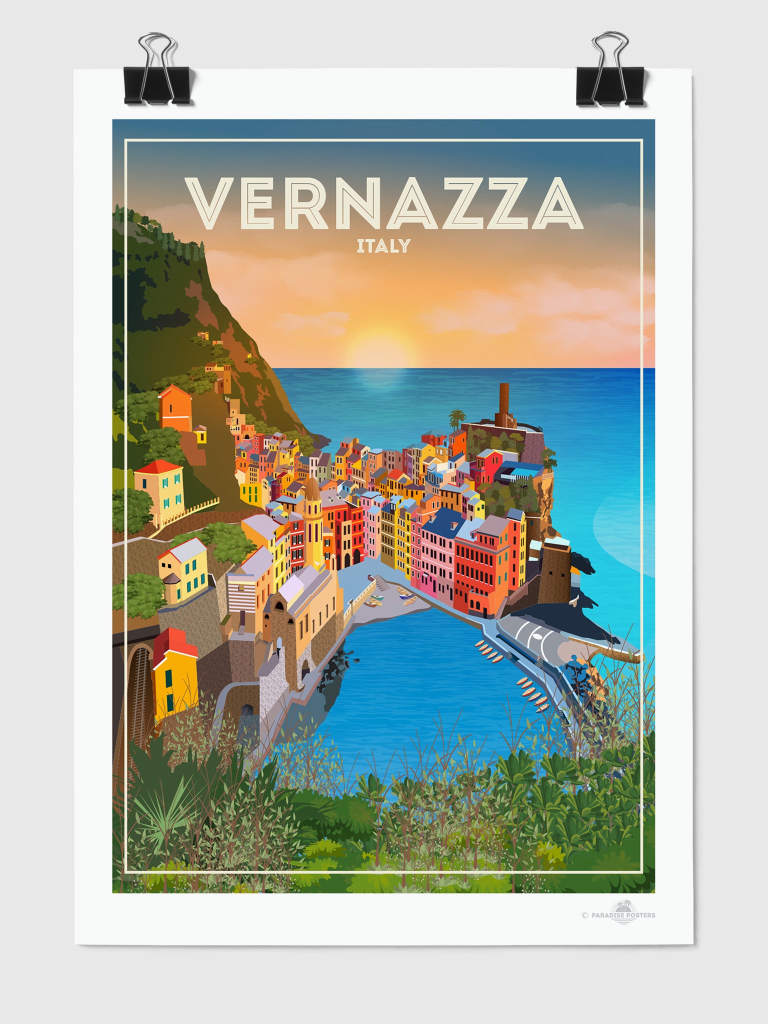 Vernazza Italy print Paradise – Posters poster