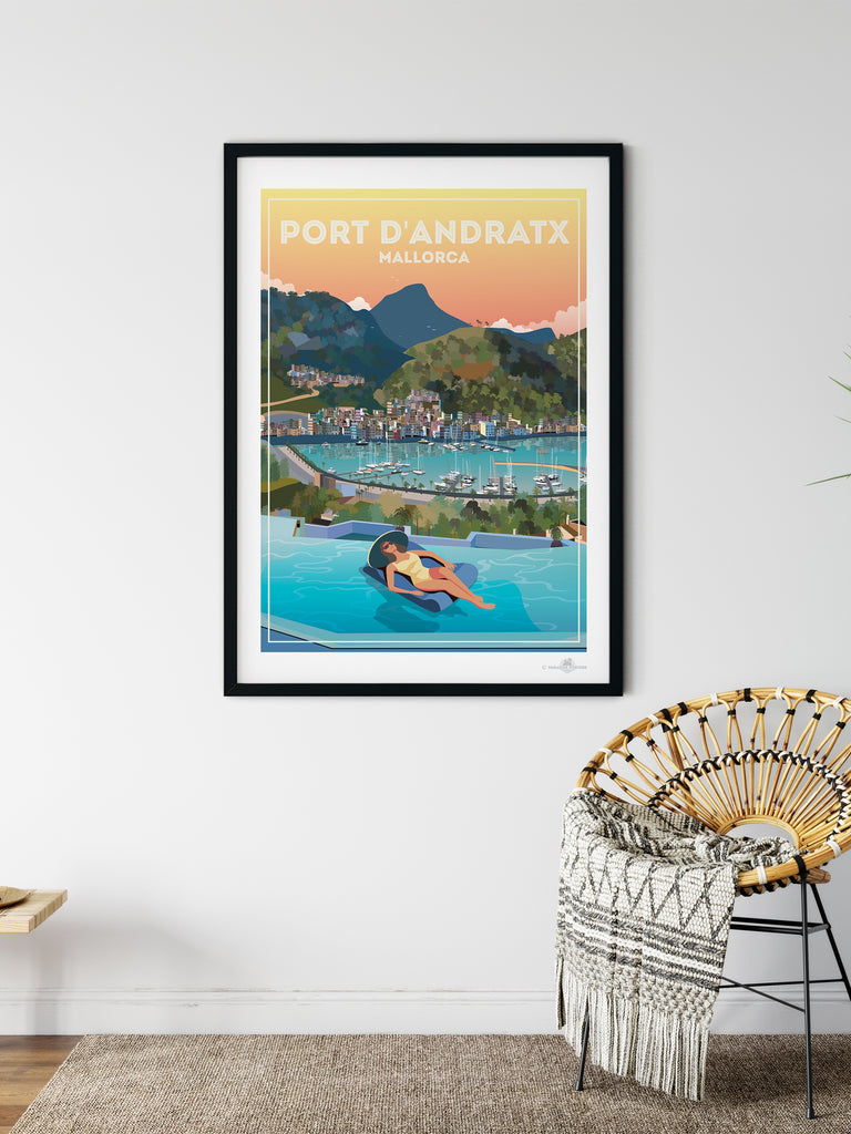 Port d'Andratx Mallorca poster print - Paradise Posters