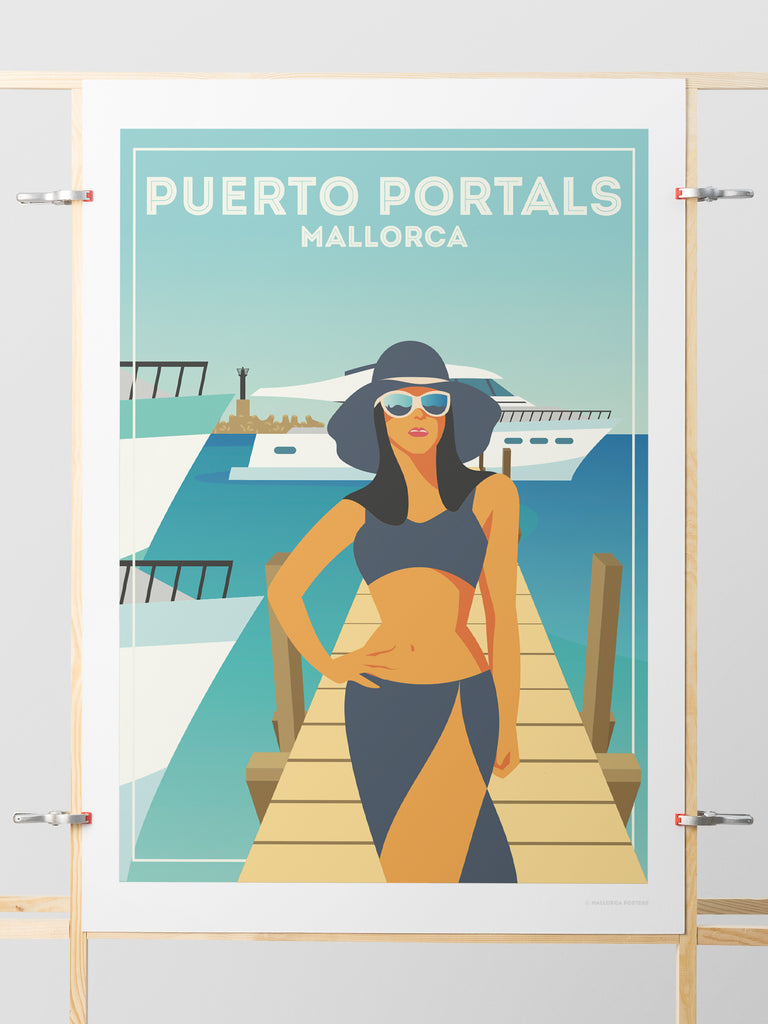 Puerto Portals Mallorca poster print - Paradise Posters